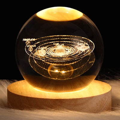 Luminária Espacial 3D - Bola de Cristal