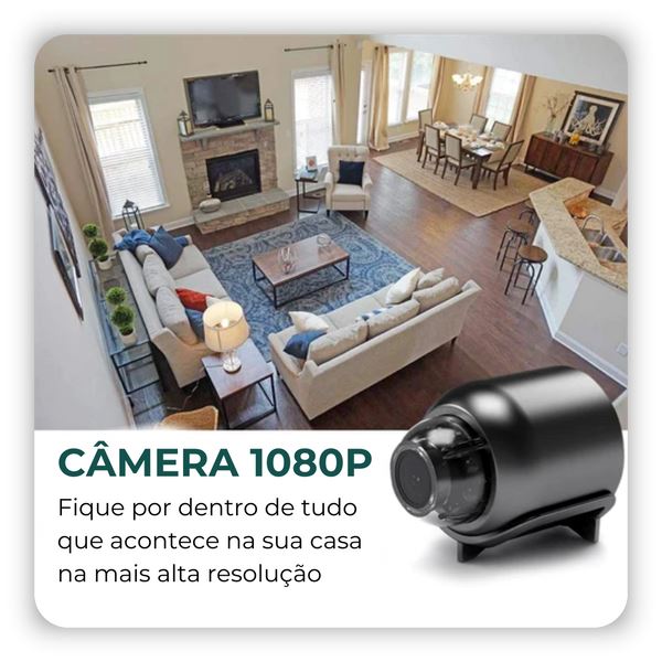 Micro Câmera Espiã Full HD-Secure Eye
