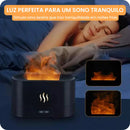 Umidificador e Difusor de Ar com Luz Noturna de Fogo - Aromaflame™